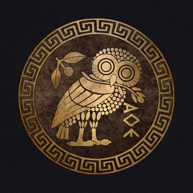 Athens Ancient Greece Athenian Owl Symbol of Goddess Athena by AgemaApparel